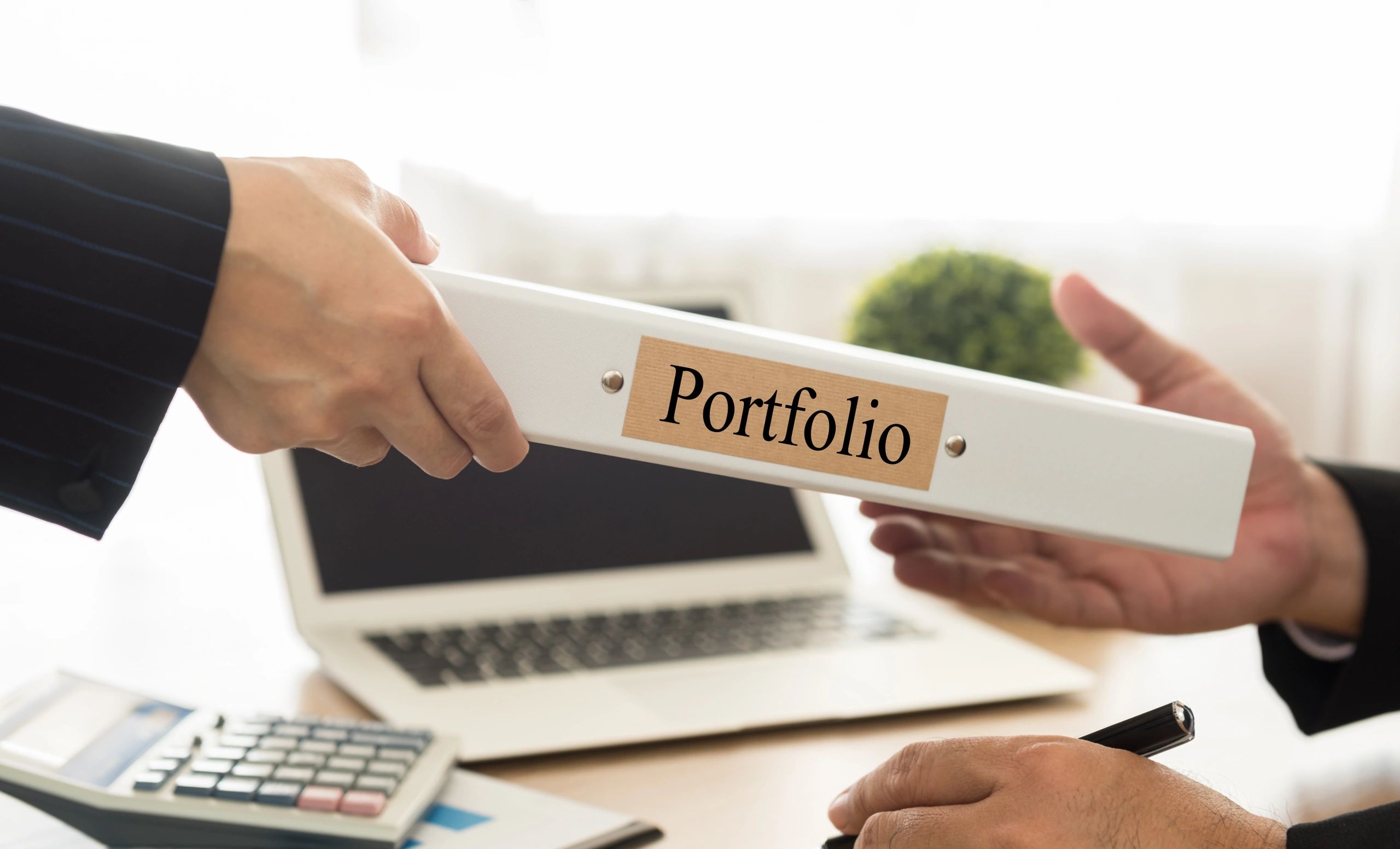 Accountant sending balance sheet document file to the
